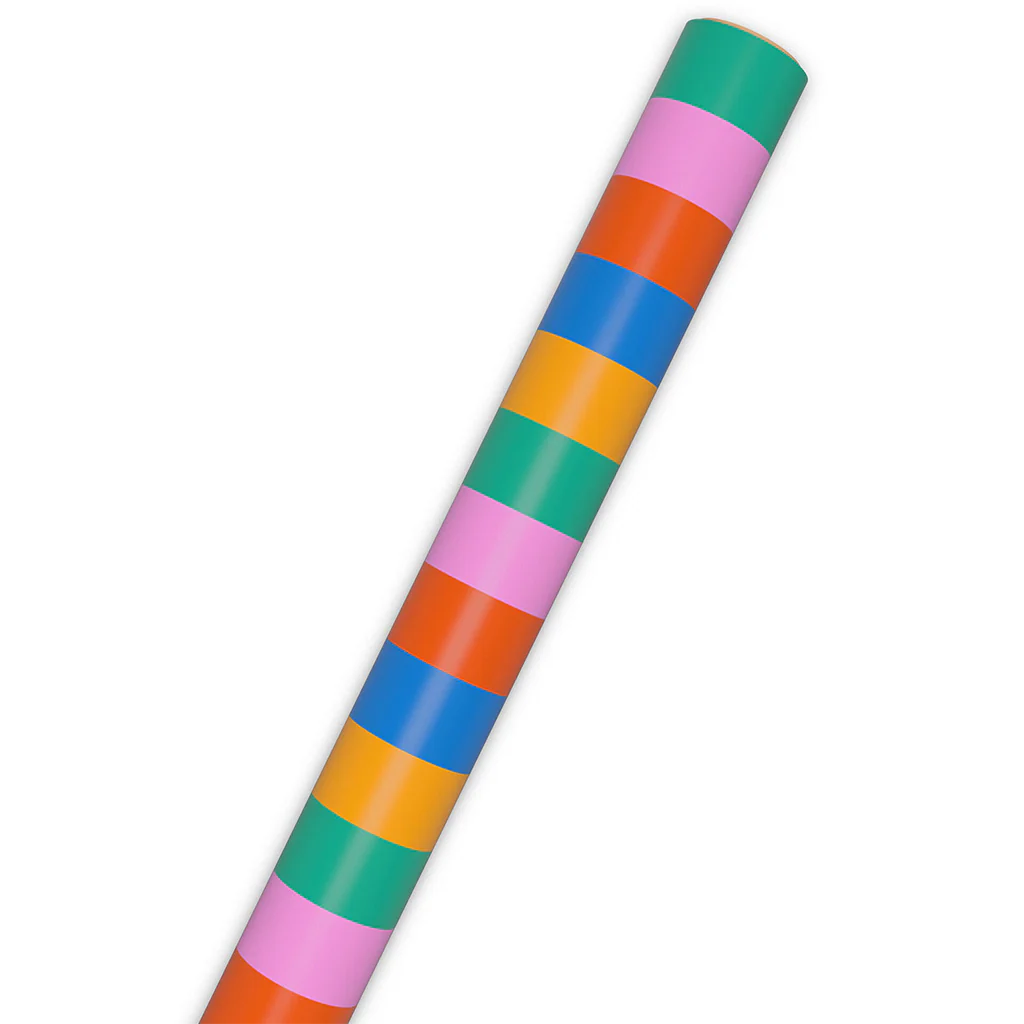 Hallmark : Bold Stripes Wrapping Paper, 20 sq. ft. - Image 6