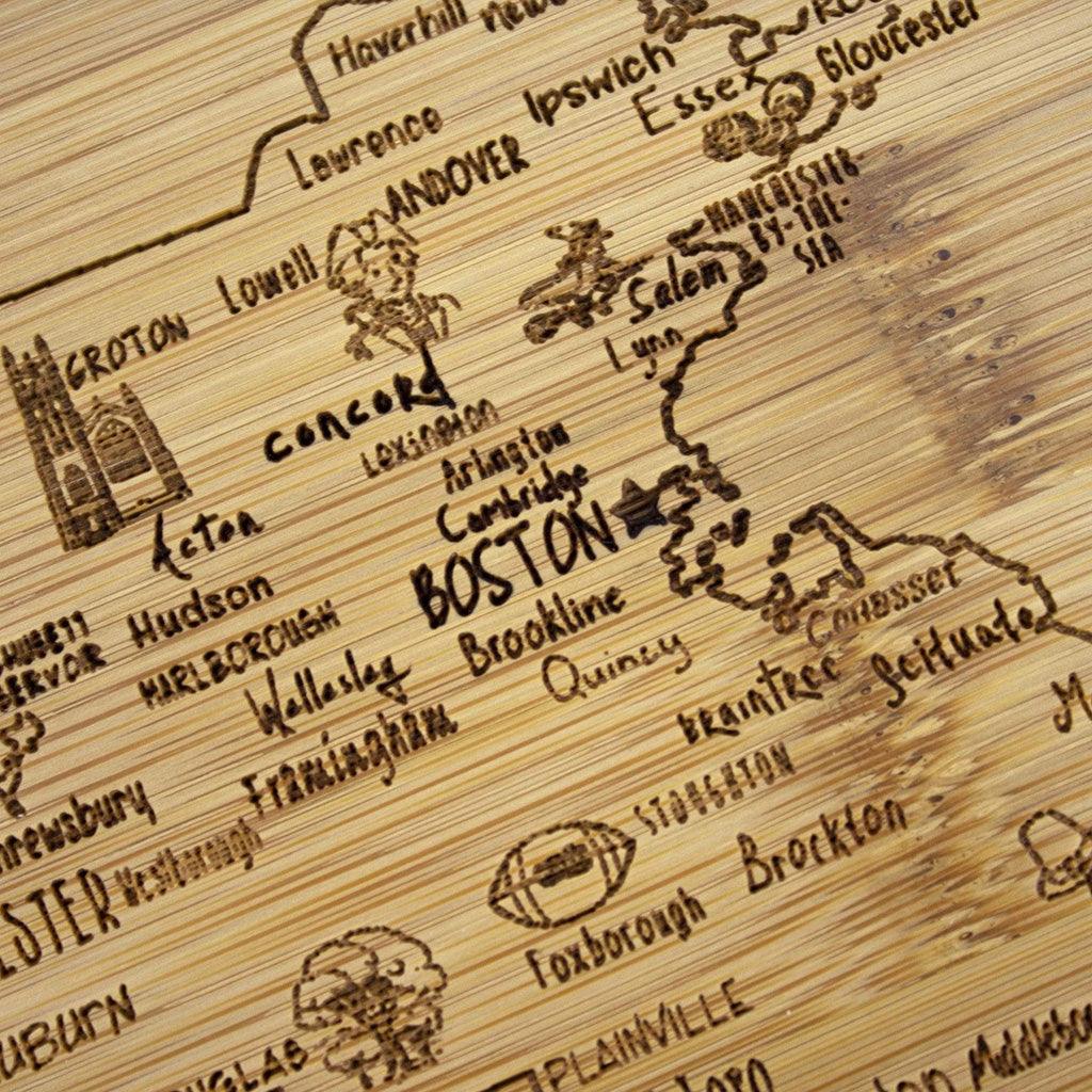 A Slice of Life Massachusetts Serving and Cutting Board - Image 3