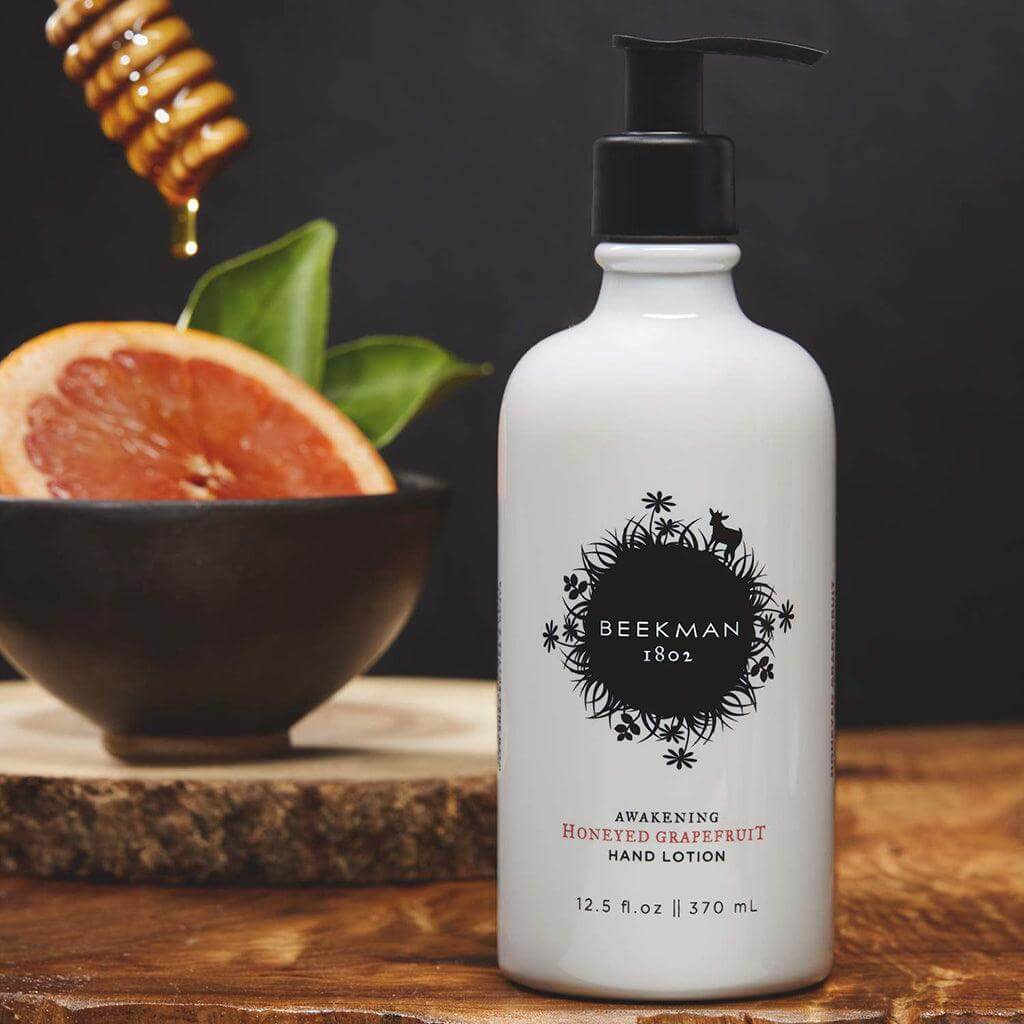Beekman 1802 : Goat Milk Hand Lotion in Honeyed Grapefruit - Image 2