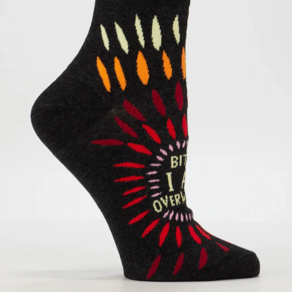 Blue Q : Bitch I AM Overwhelmed Ankle Socks - Image 2