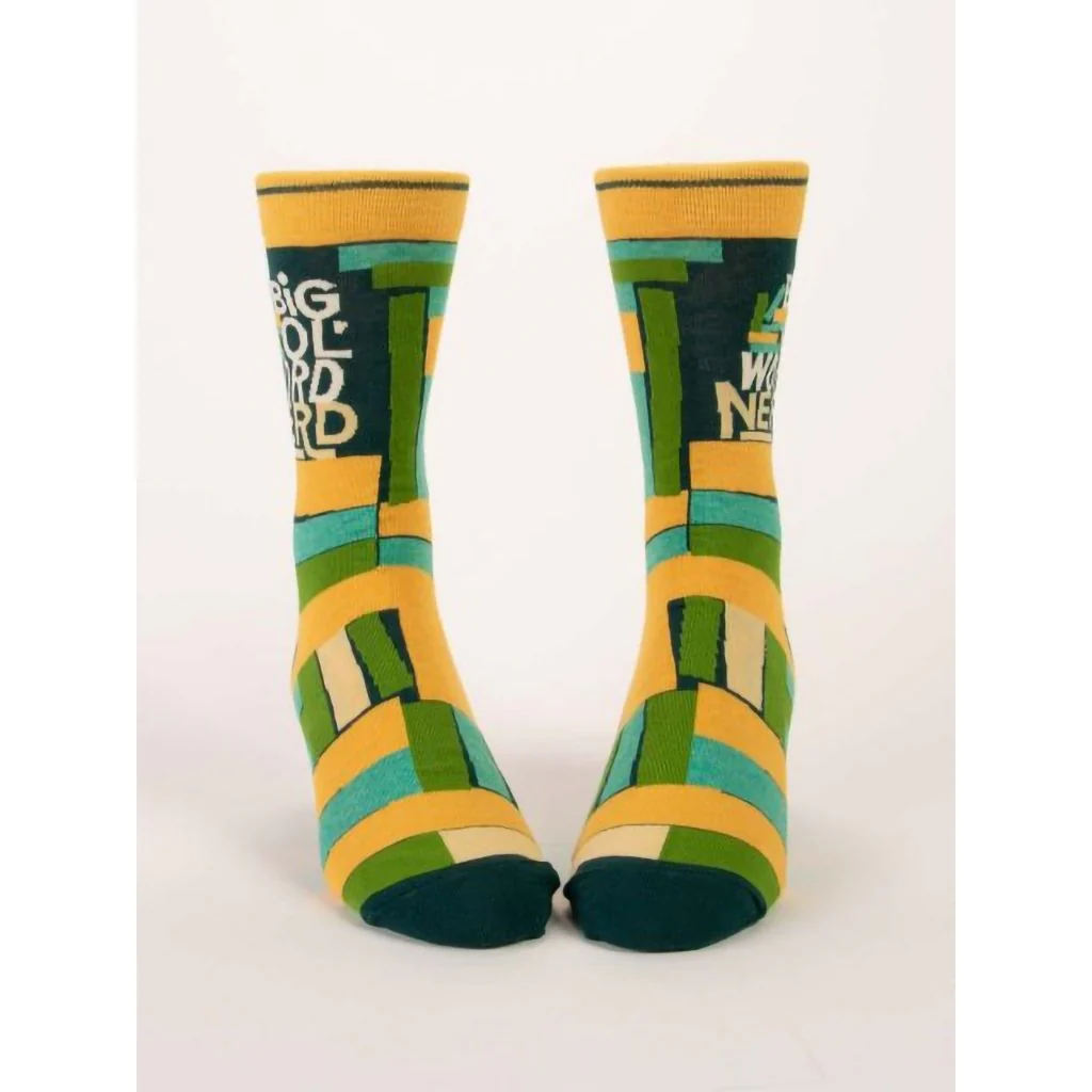 Blue Q : Men's Socks - "Big Ol' Word Nerd" - Image 3
