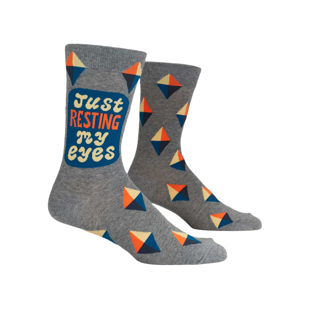 Blue Q : Men's Socks - Just Resting My Eyes
