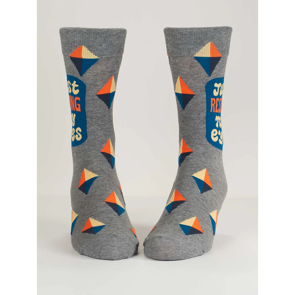 Blue Q : Men's Socks - Just Resting My Eyes - Image 2