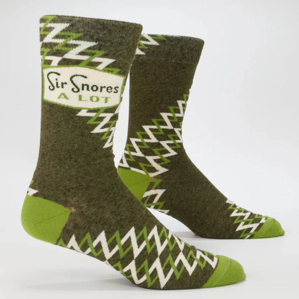 Blue Q : Sir Snores A Lot Crew Socks