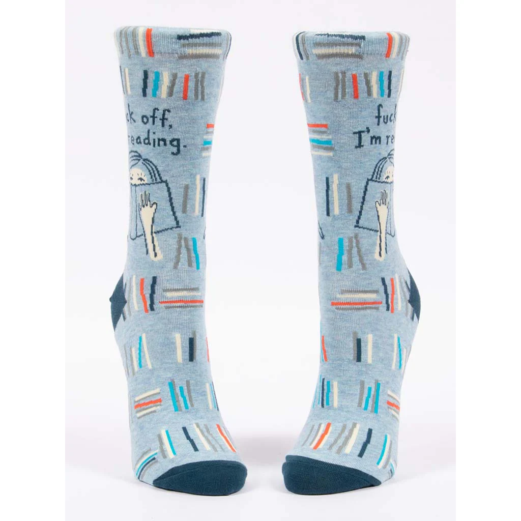 Blue Q : Women's Socks - F*ck Off, I'm Reading - Image 2