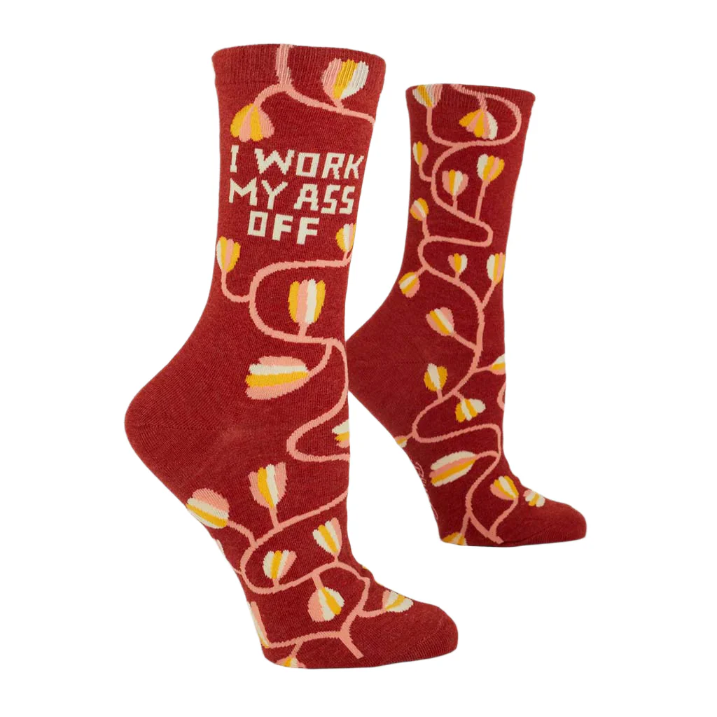 Blue Q : Women's Socks -  I Work My Ass Off