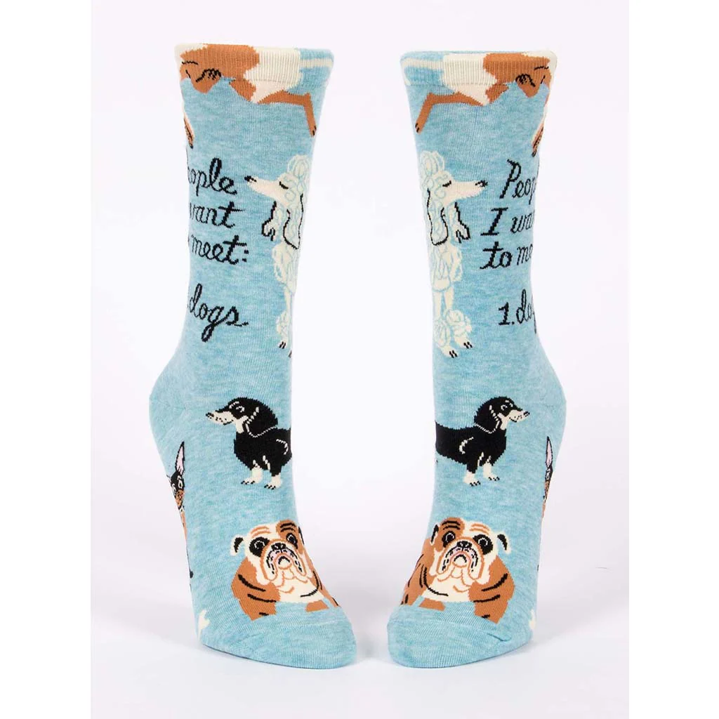 Blue Q : Women's Socks - People I Want To Meet: Dogs - Image 2