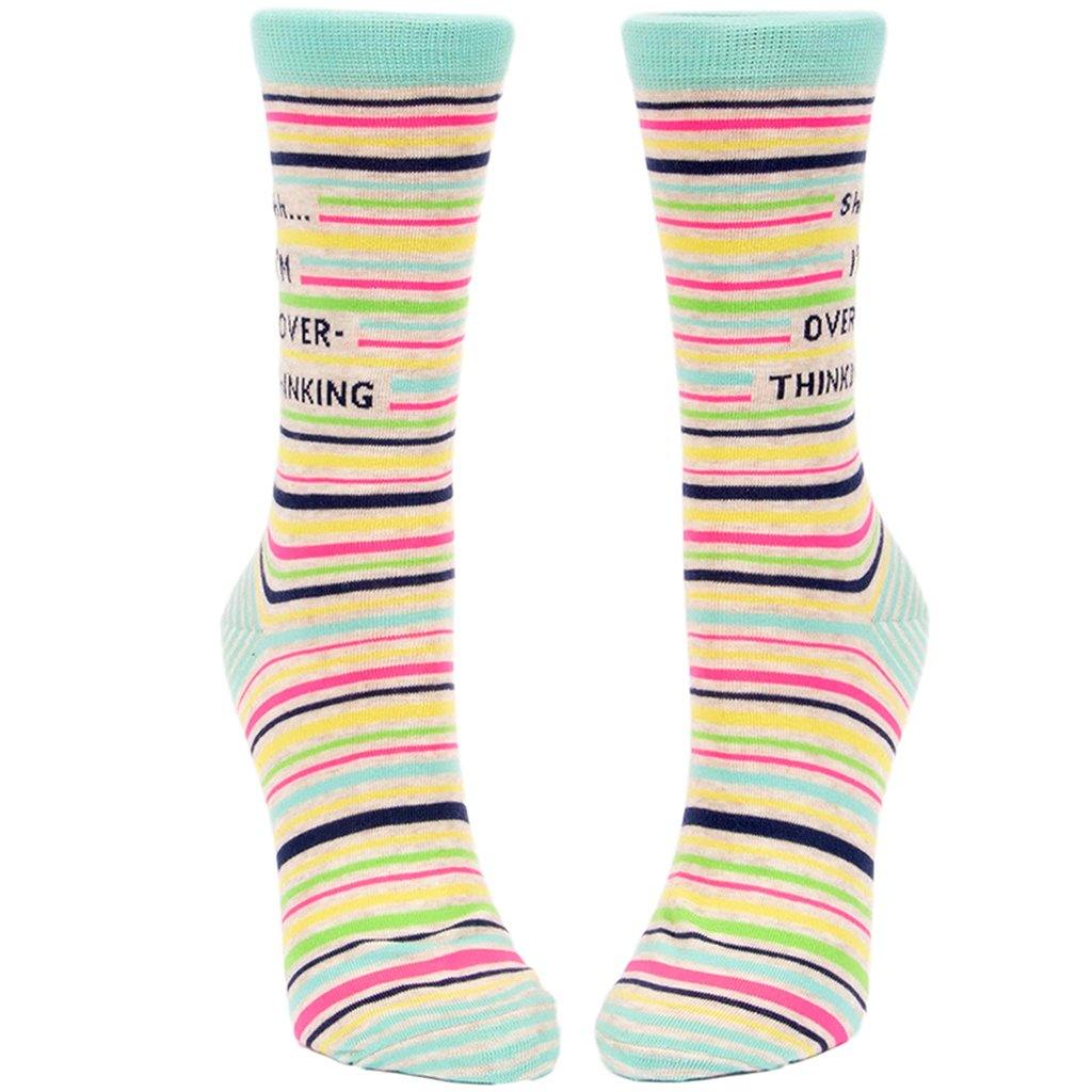 Blue Q : Women's Socks - "Shhh I'm Overthinking" - Image 2