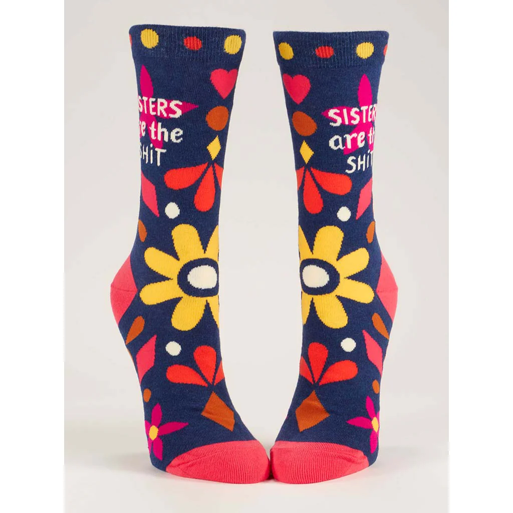 Blue Q : Women's Socks - Sisters Are The Shit - Image 2
