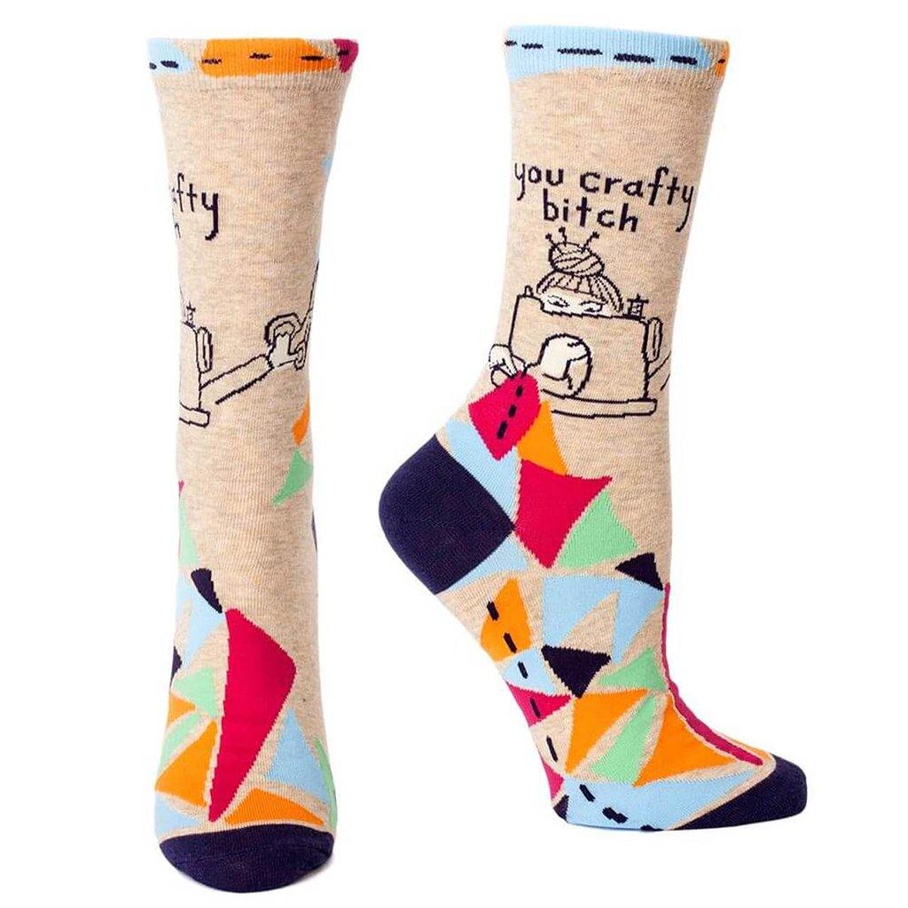 Blue Q : Women's Socks - "You Crafty B**ch" - Image 2
