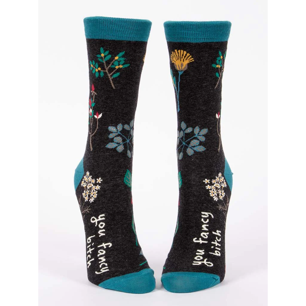 Blue Q : Women's Socks - You Fancy B**tch - Image 2