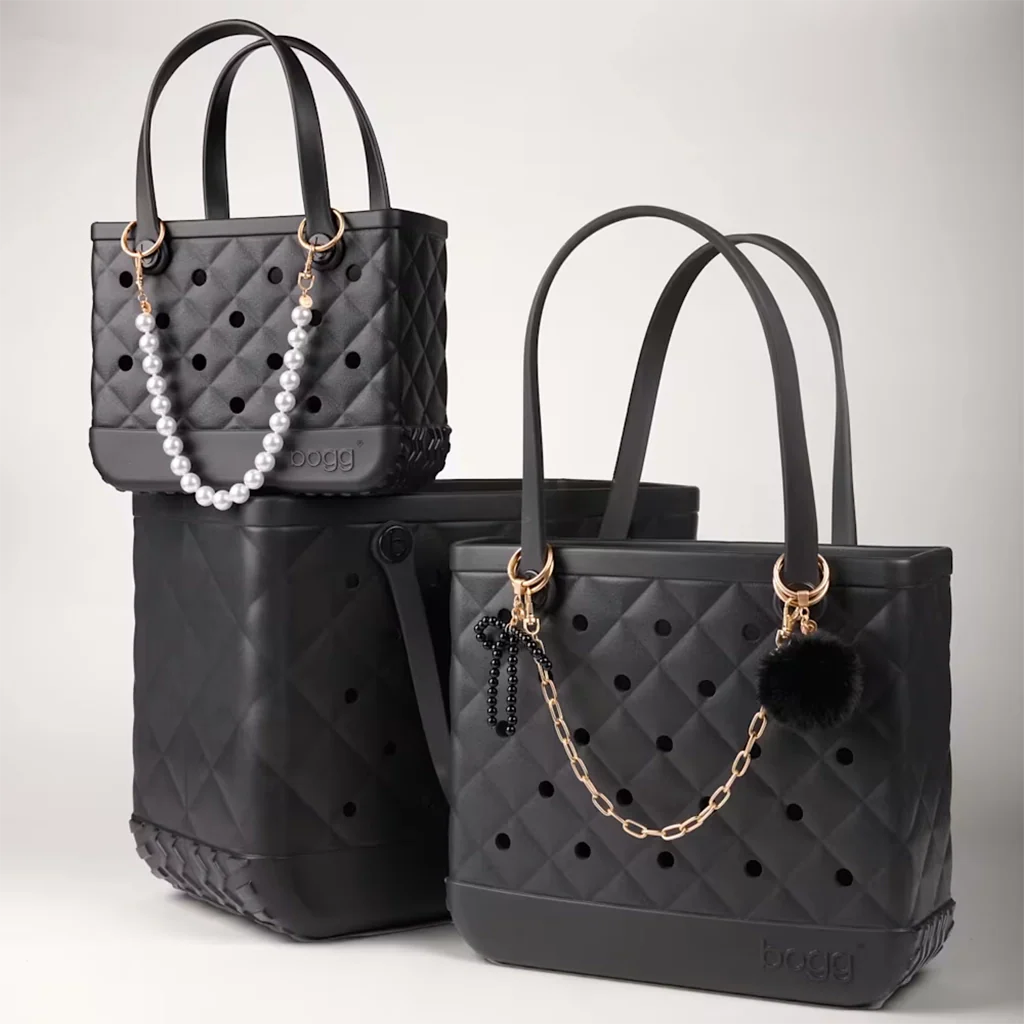 Bogg Bag : L.B.D. Black Pouf Keychain - Bogg'd & Charmed - Image 2