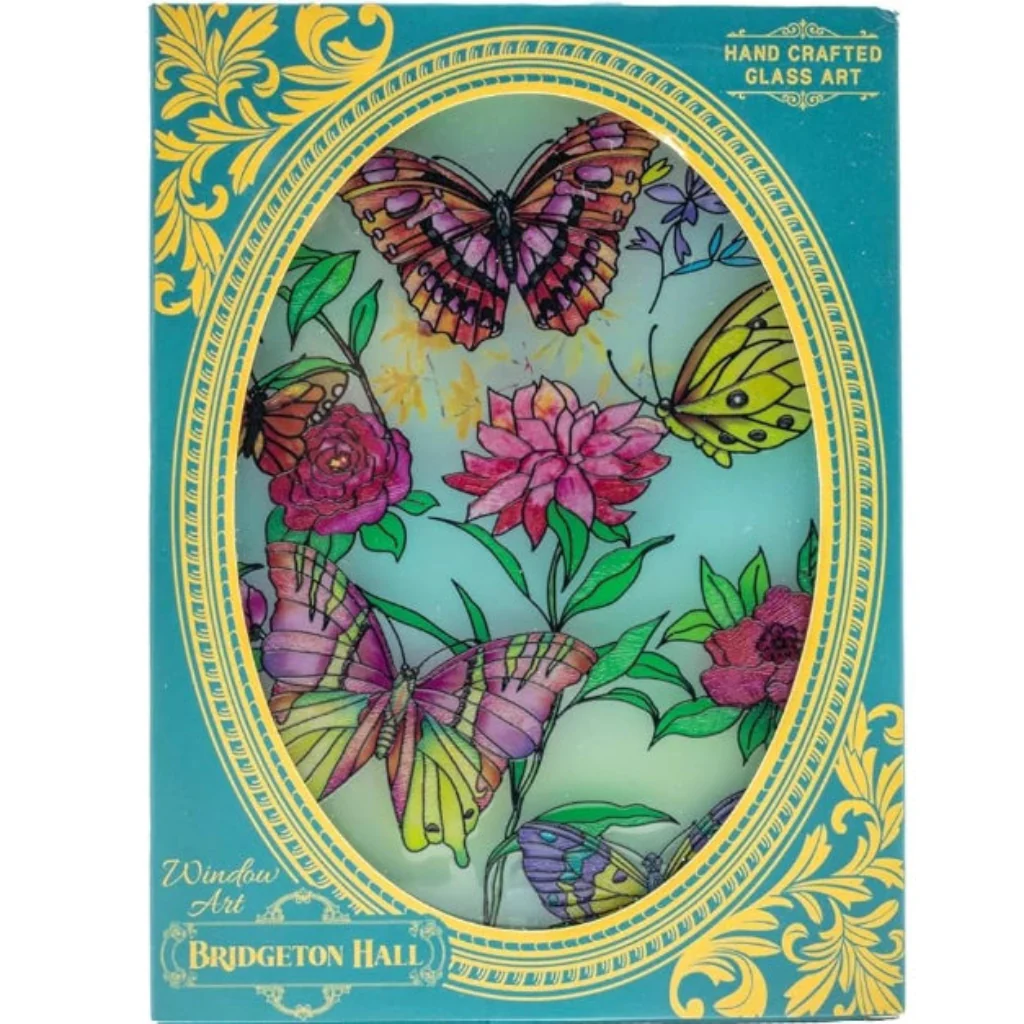 Bridgeton Hall : Stained Glass Window Hanging Suncatcher - Butterfly - Image 3
