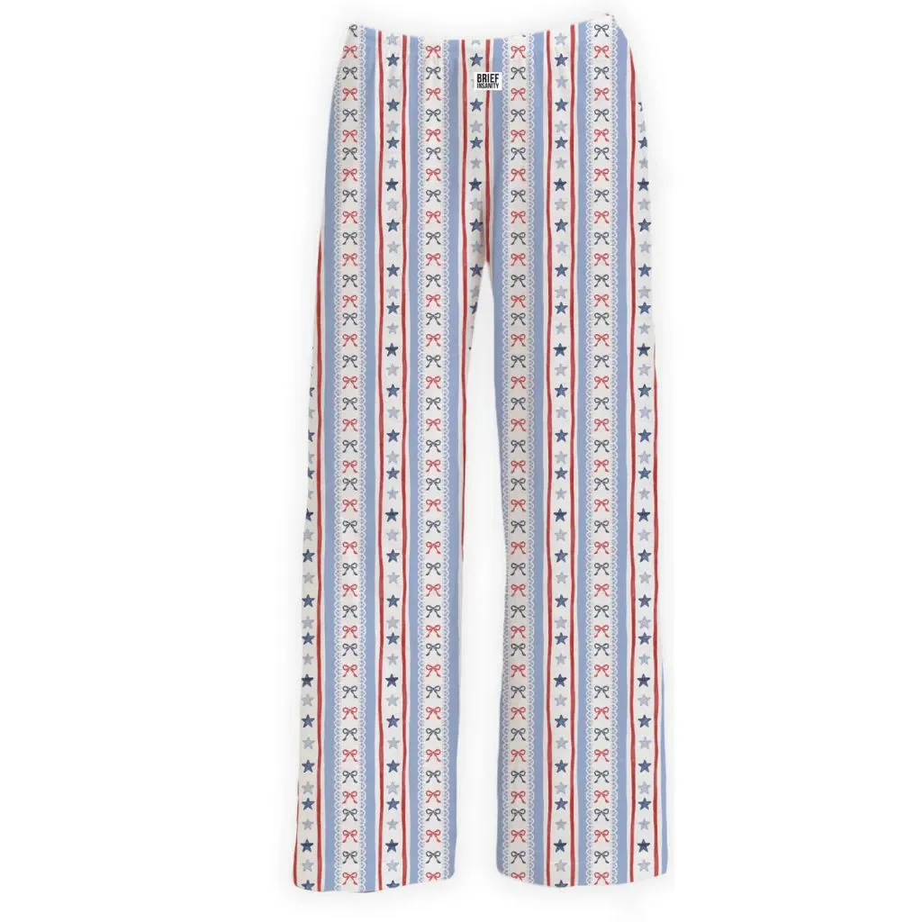 Brief Insanity : USA Bows & Stars Lounge Pants