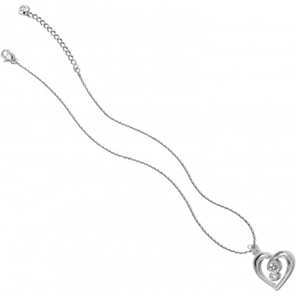 Brighton : Infinity Sparkle Petite Heart Necklace - Image 3