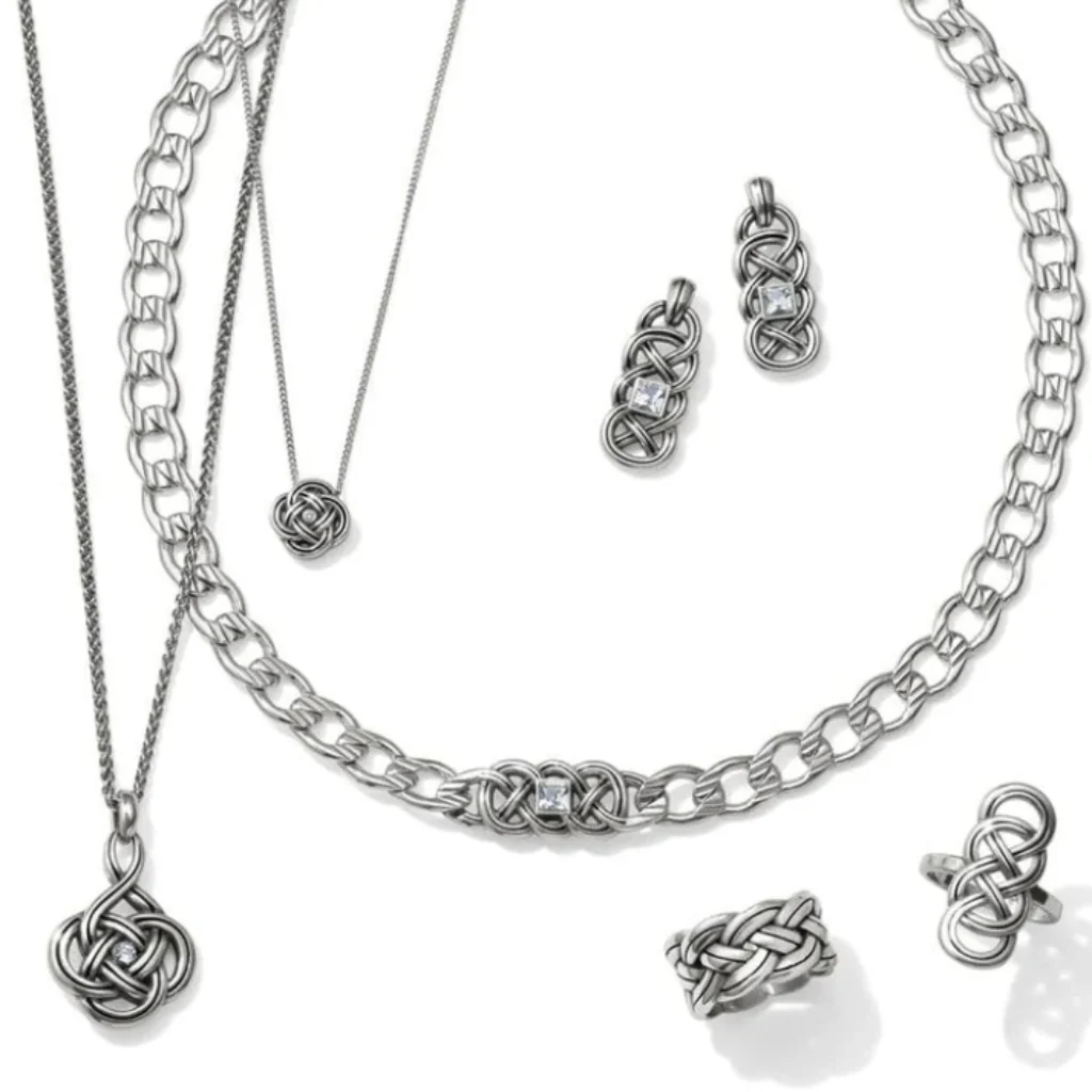 Brighton : Interlok Petite Silver Necklace - Image 2