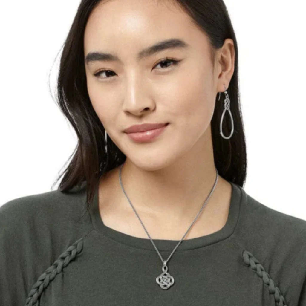 Brighton : Interlok Petite Silver Necklace - Image 4