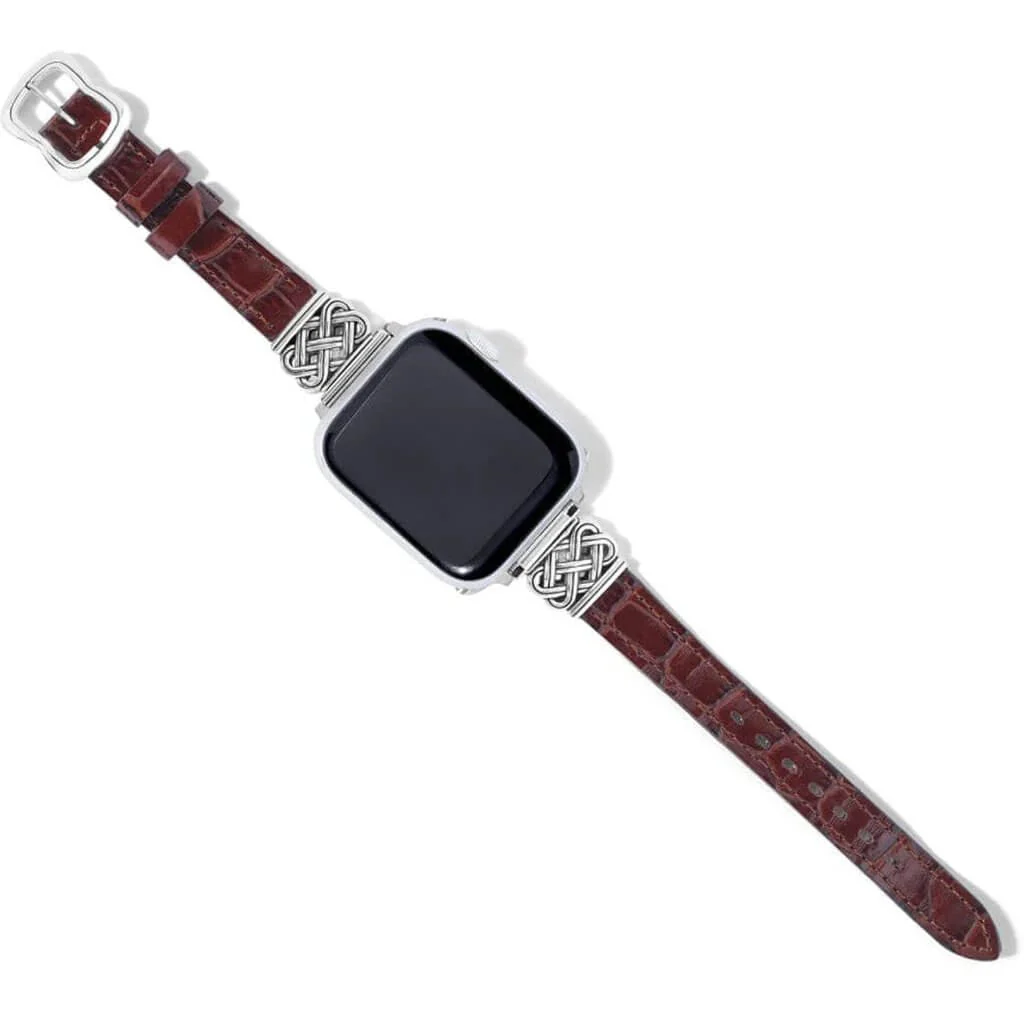 Brighton : Interlok Reversible Watch Band in Black-Brown - Image 2