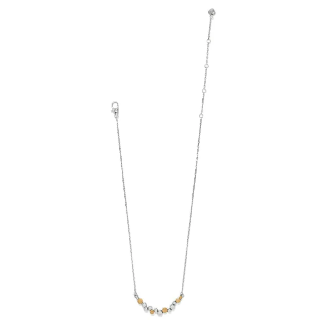 Brighton : Pebble Edge Crescent Bar Necklace - Image 2