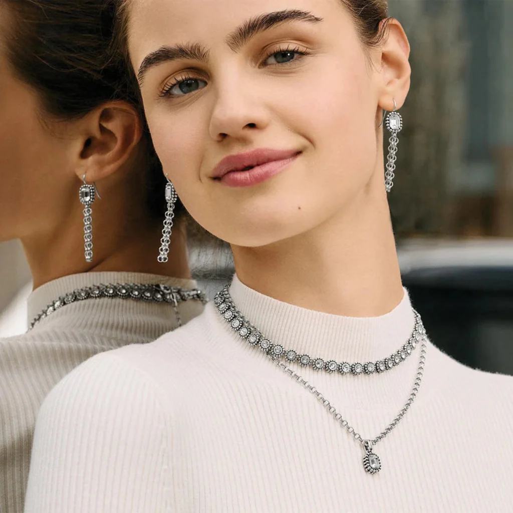 Brighton : Twinkle Luxe Necklace - Silver - Image 4