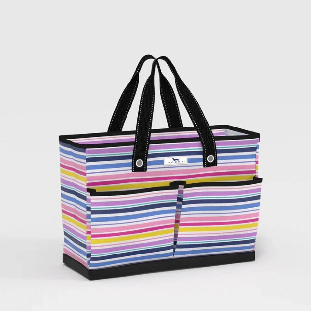 Bungalow Scout : Ben Pocket Stripe a Pose Tote Bag