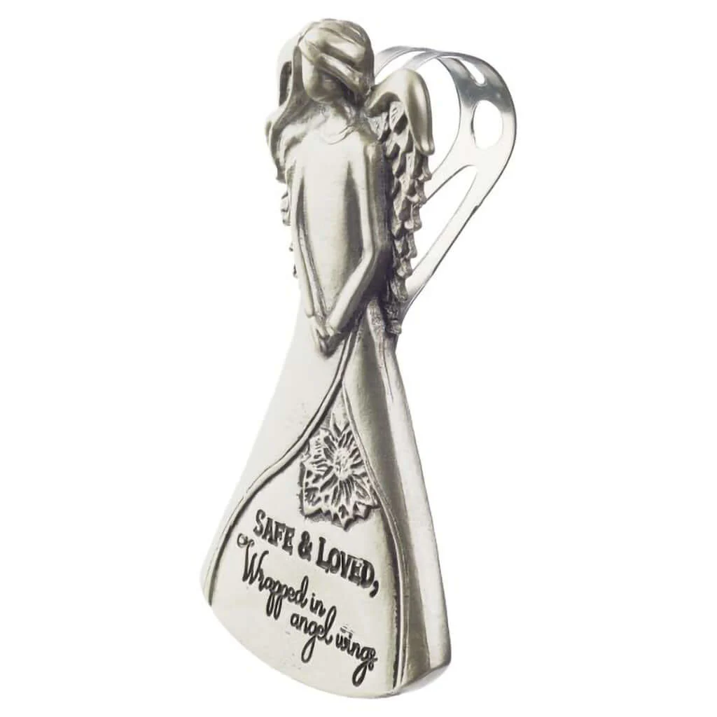 Cathedral Art : Angel Visor Clip – Safe & Loved (Carded) - Image 3