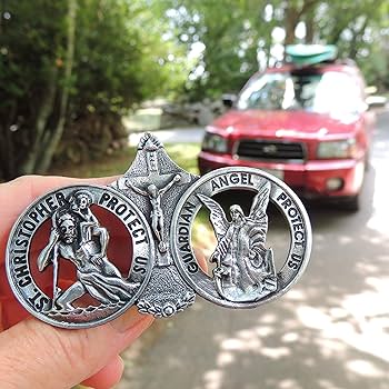 Cathedral Art : St. Christopher Visor Clip, Silver, One Size - Image 2