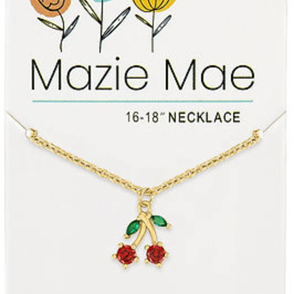 Mazie Mae : Gold Cherry Mazie Mae Necklace