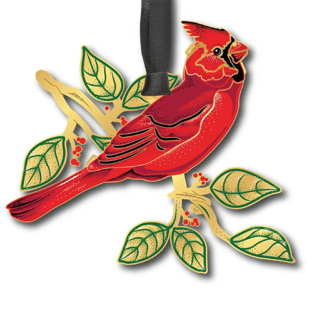 ChemArt : Cardinal in Nature Ornament - Image 2