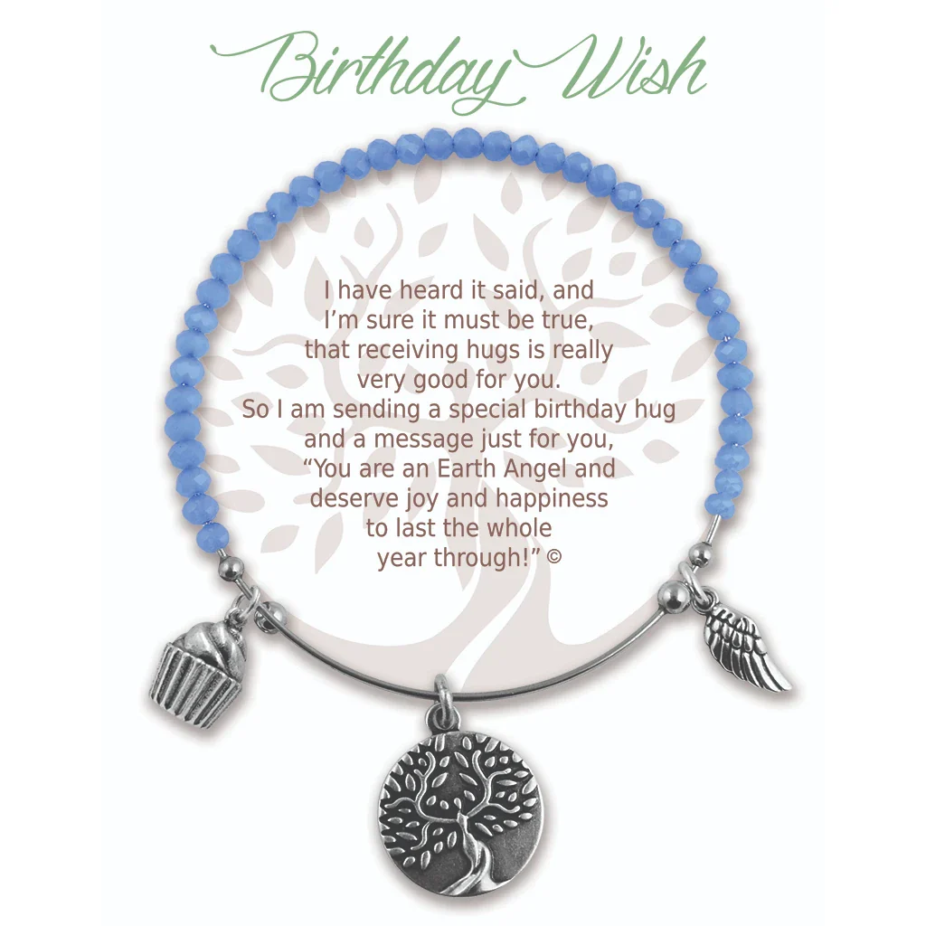 CLOCK IT TO YA : Birthday Day Wish With Red Blue Stone