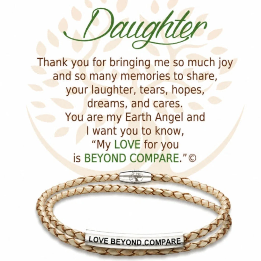 Clock it to Ya : Daughter Champagne Leather Bracelet