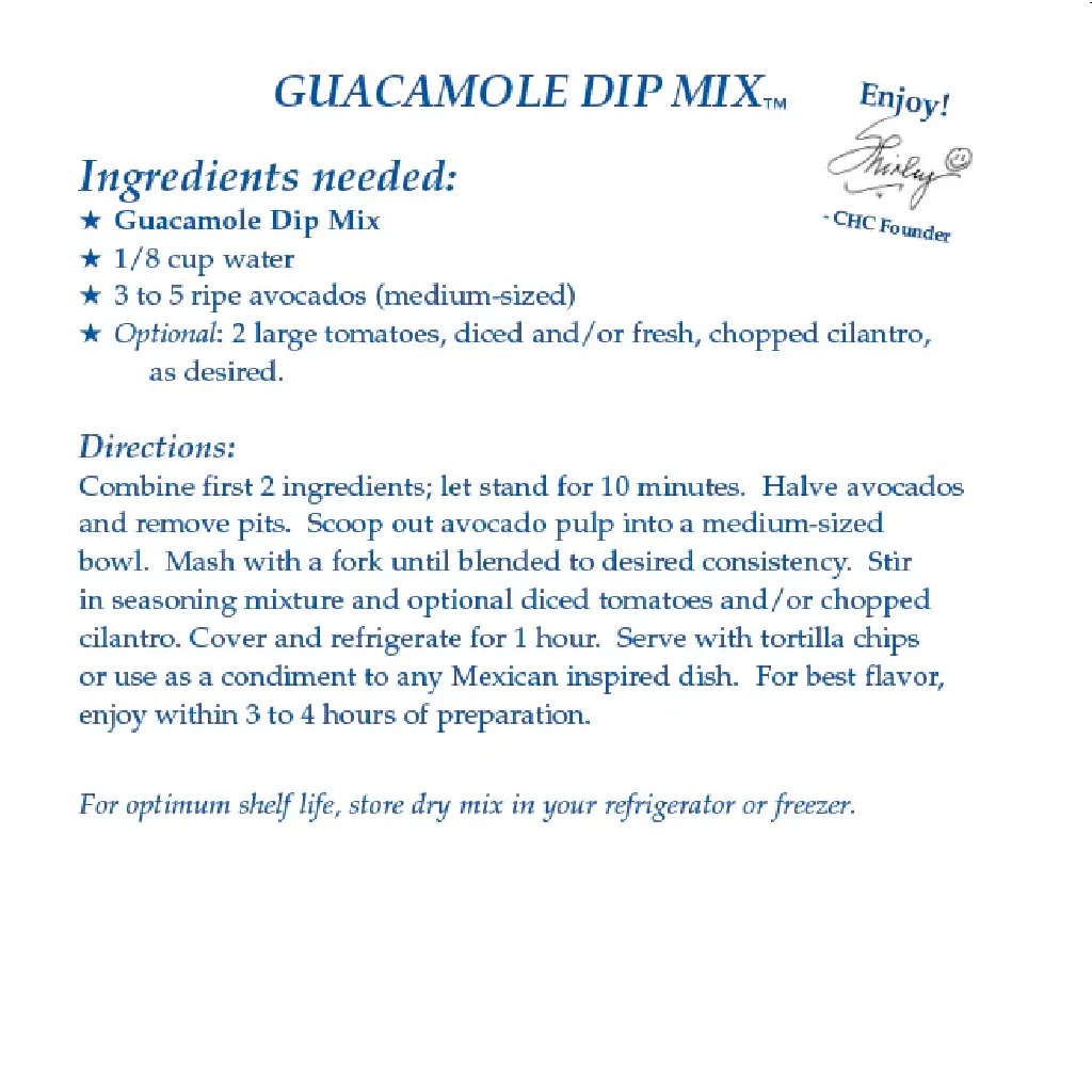 Country Home Creations : Guacamole Dip Mix - Image 3
