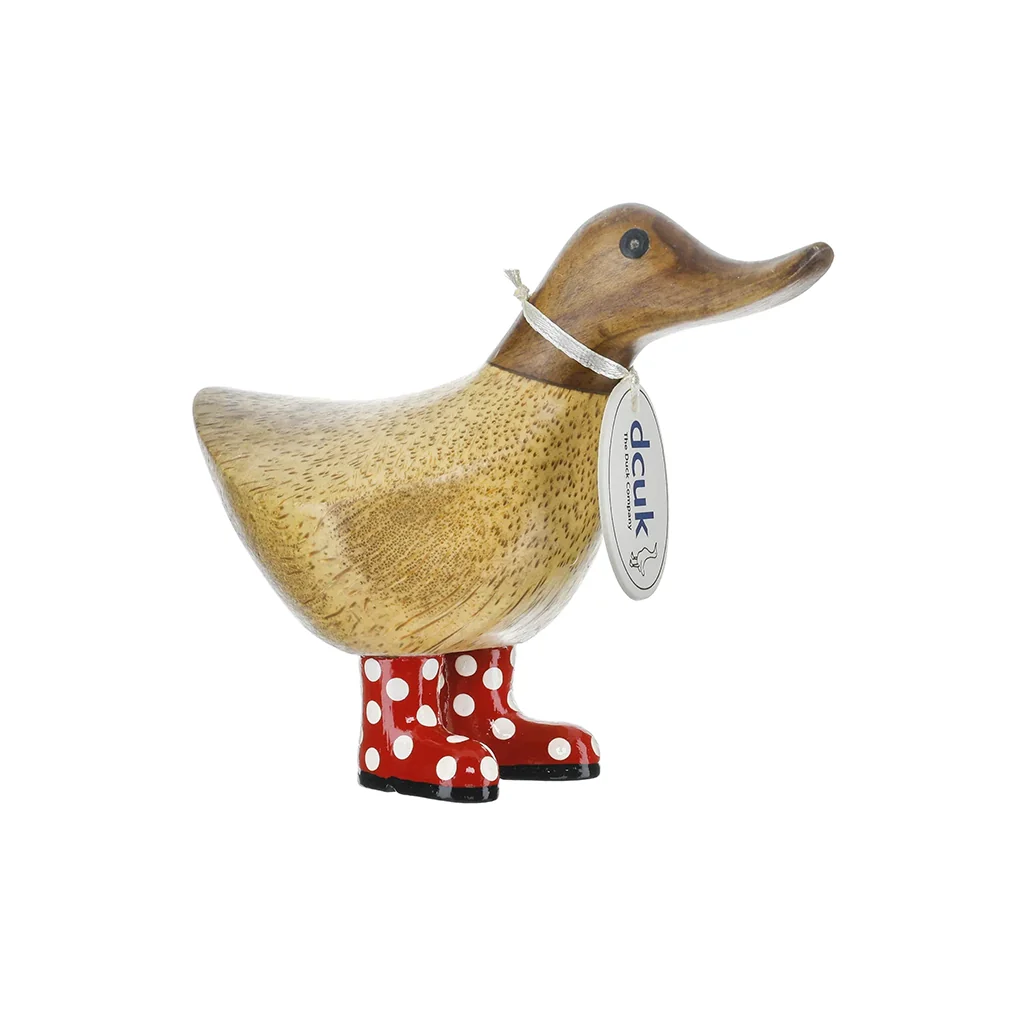 DCUK : Spotty Boots Duckys – Hand-Carved Bamboo Root Figurines - Image 2