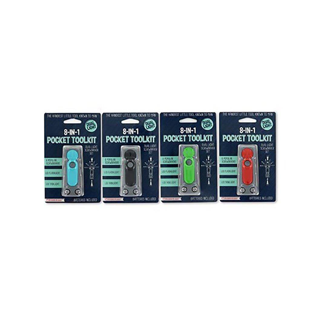 DM Merchandising : 8 In 1 Pocket Tool Set - Assorted 1 at random. Style can not be chosen - Image 2