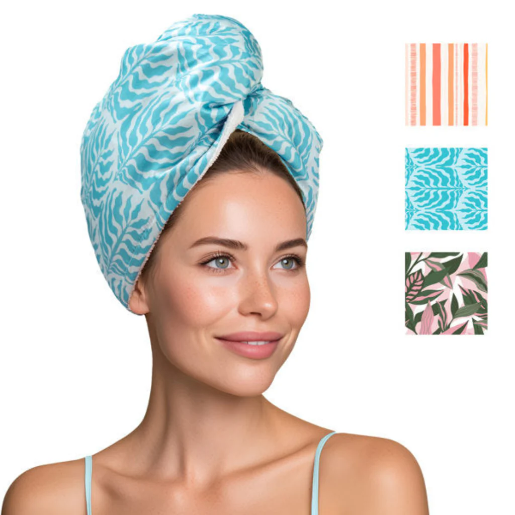 DM Merchandising : Lemon Lavender Mane Squeeze Reversible Satin Hair Towel - Image 3