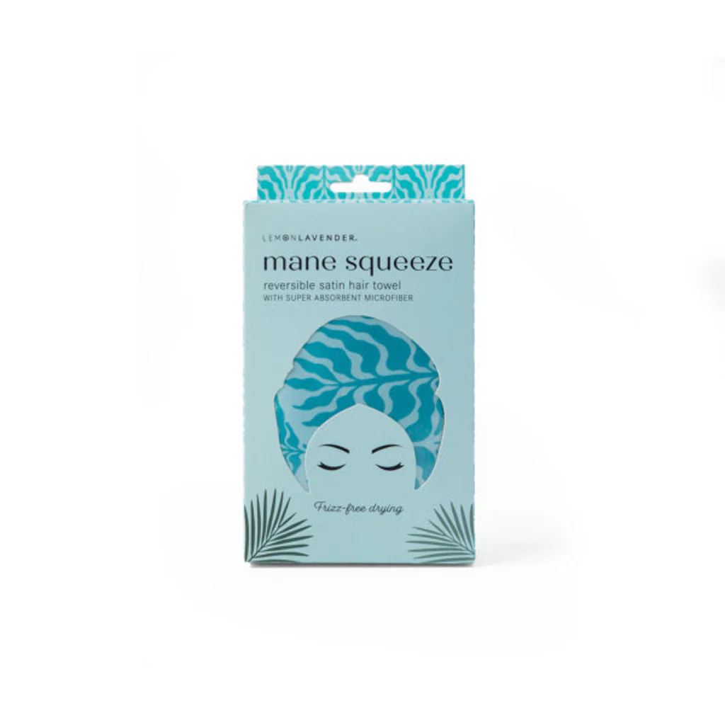 DM Merchandising : Lemon Lavender Mane Squeeze Reversible Satin Hair Towel - Image 5