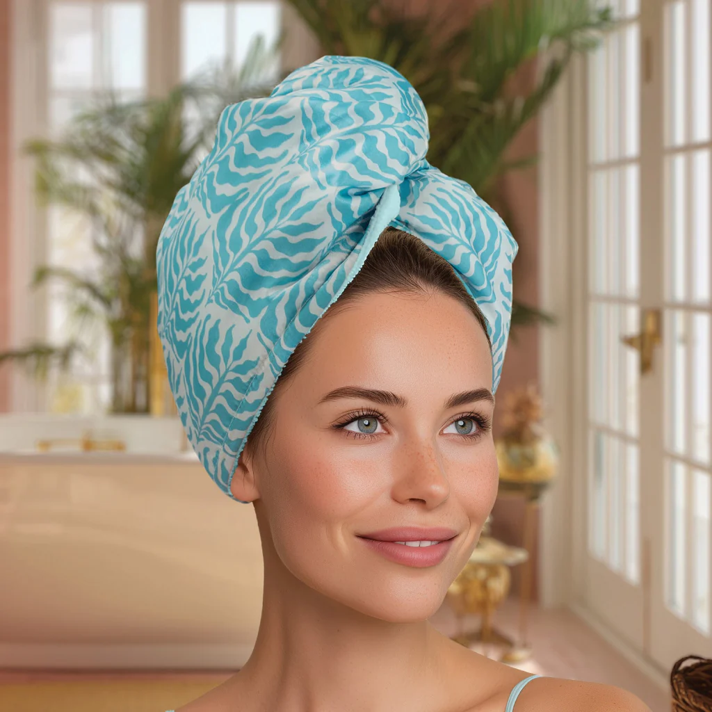 DM Merchandising : Lemon Lavender Mane Squeeze Reversible Satin Hair Towel - Image 7