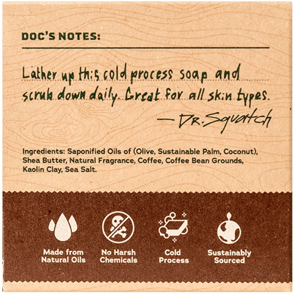 Dr. Squatch : Men's Cold Brew Cleanse Bar Soap - Image 2