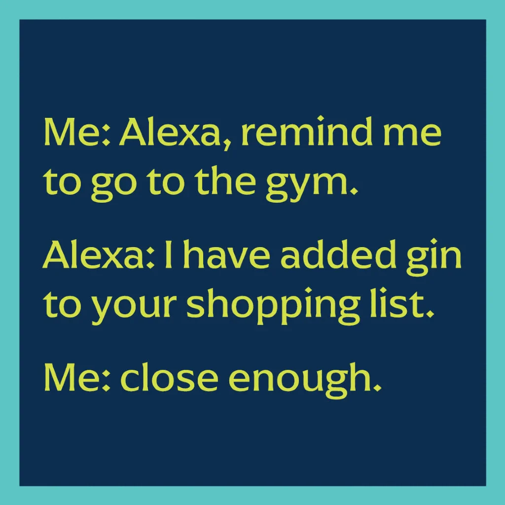 Drinks On Me : Alexa Gym Coaster