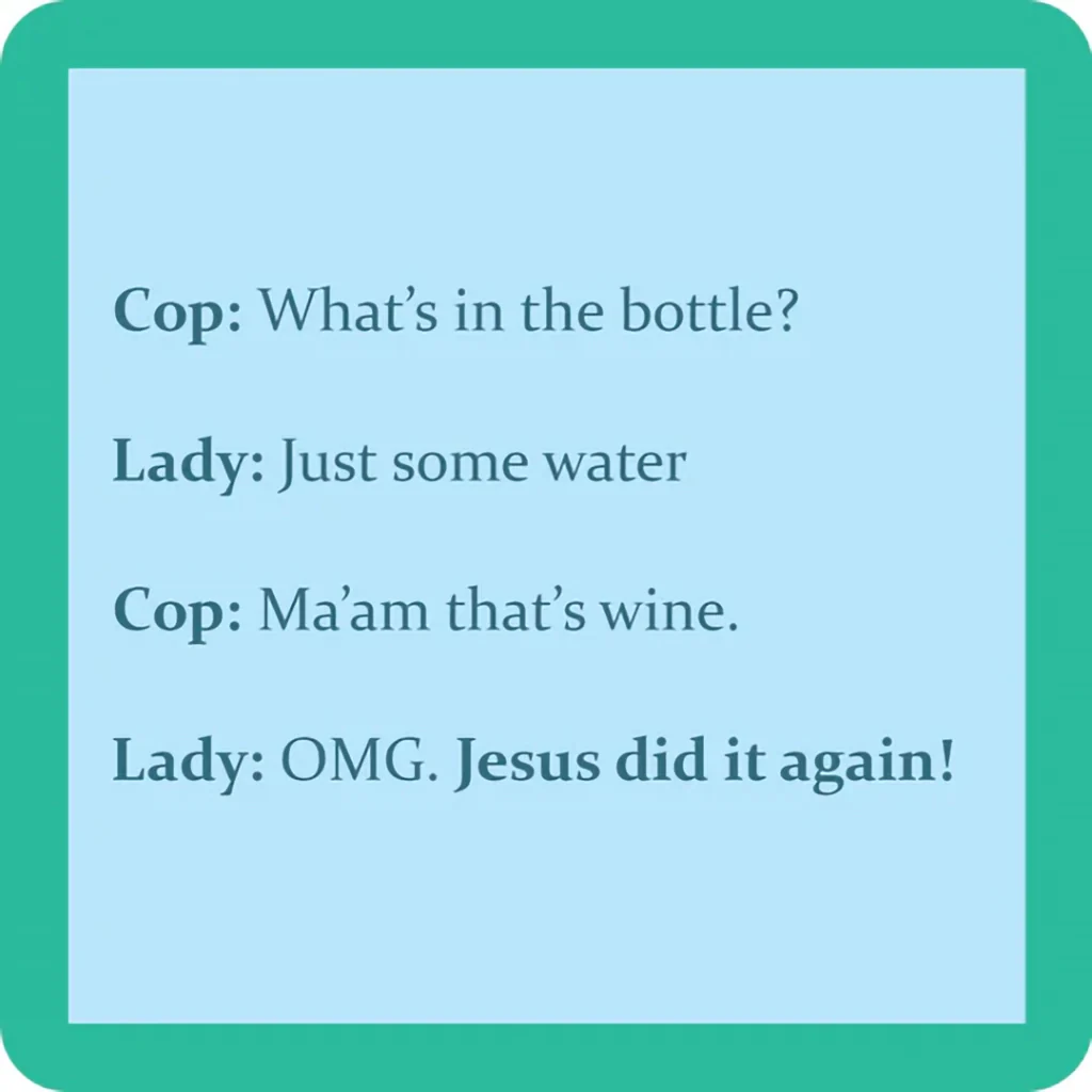 Drinks on Me : What's in the Bottle Coaster
