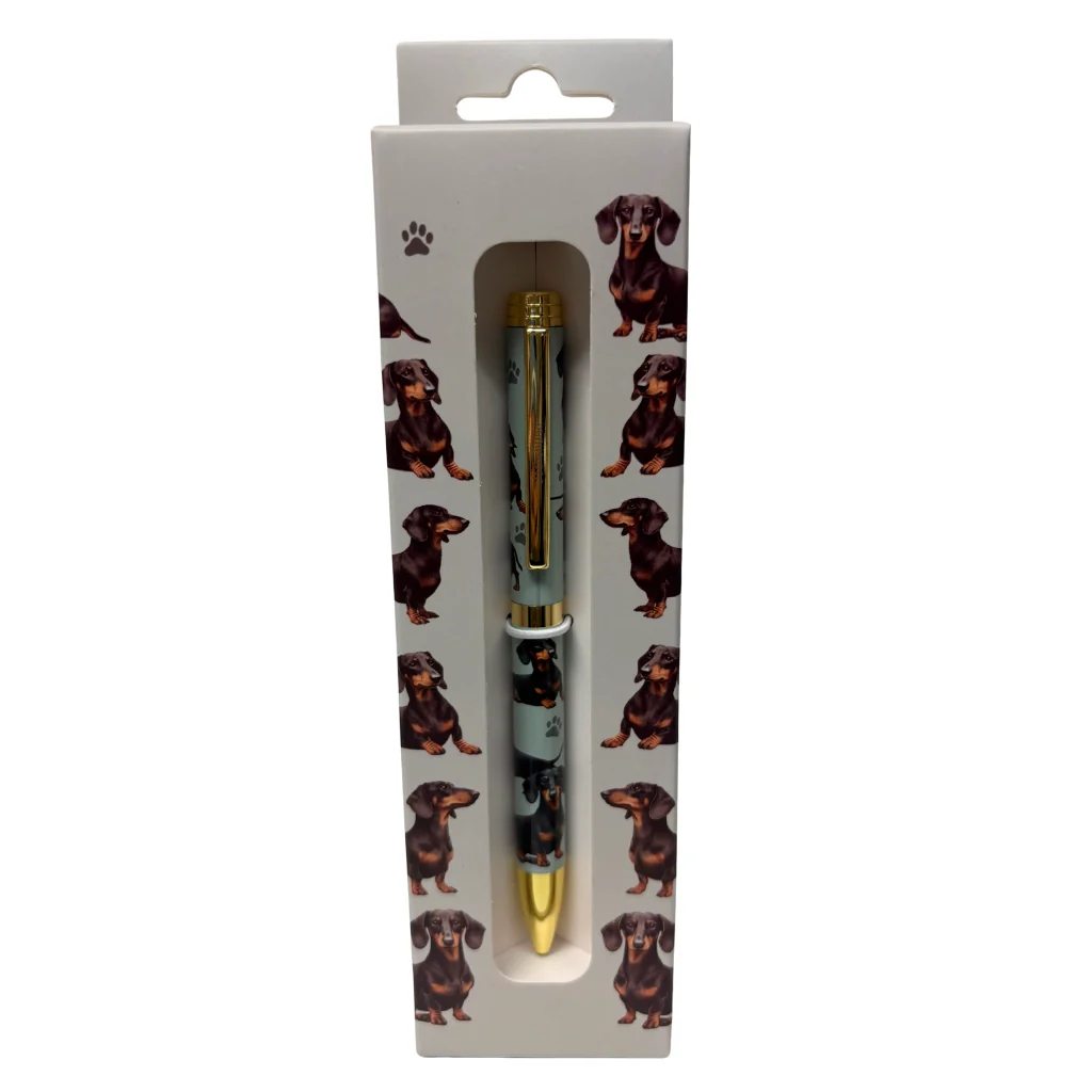 E & S : Black Dachshund Ball Point Pen