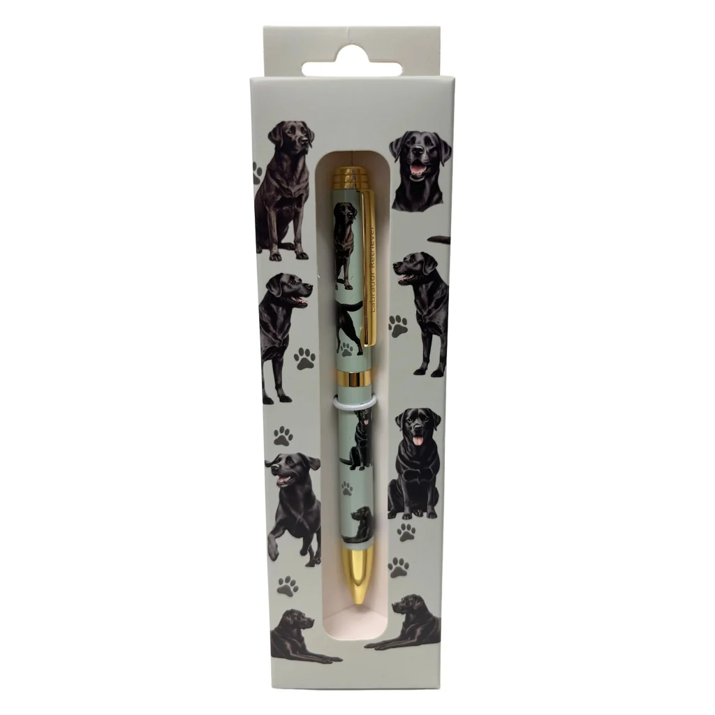 E & S : Black Labrador Ball Point Pen