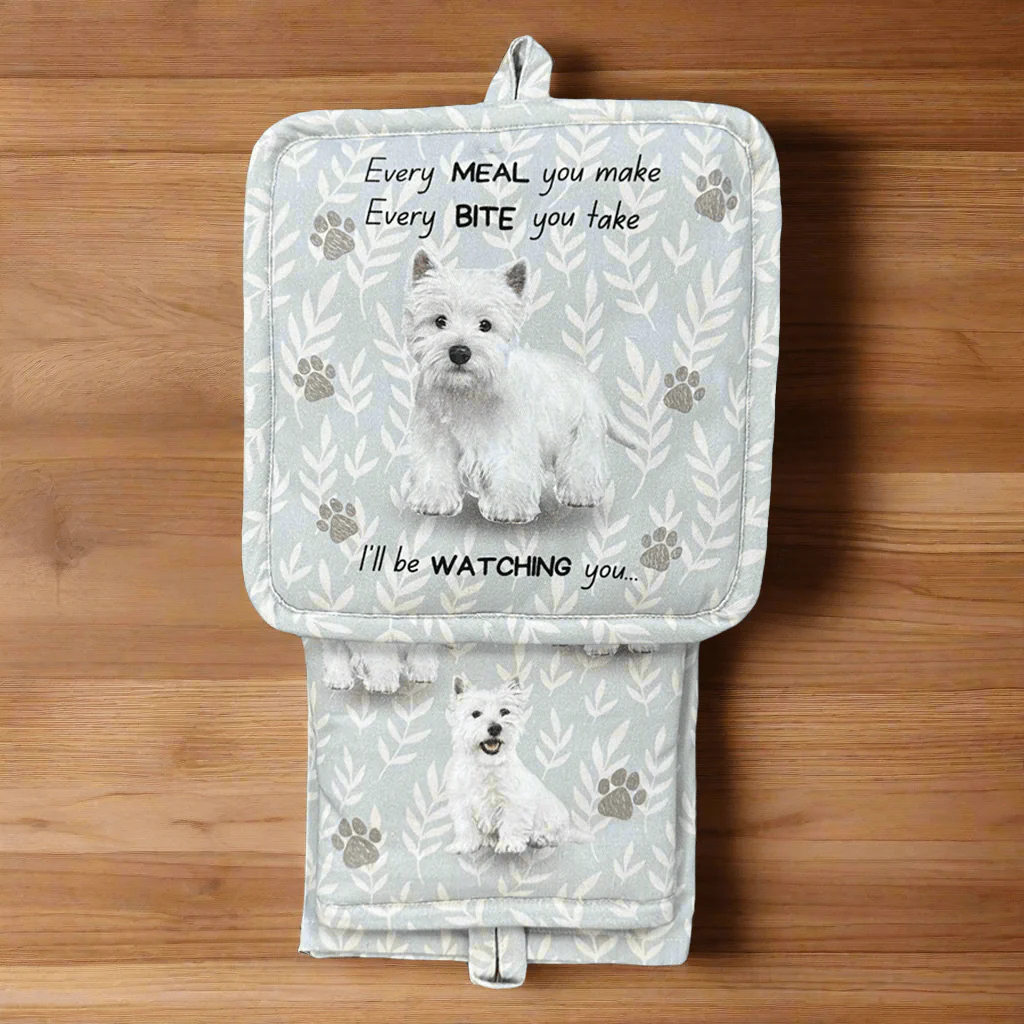E & S Pets : Oven Mitt Set - Westie