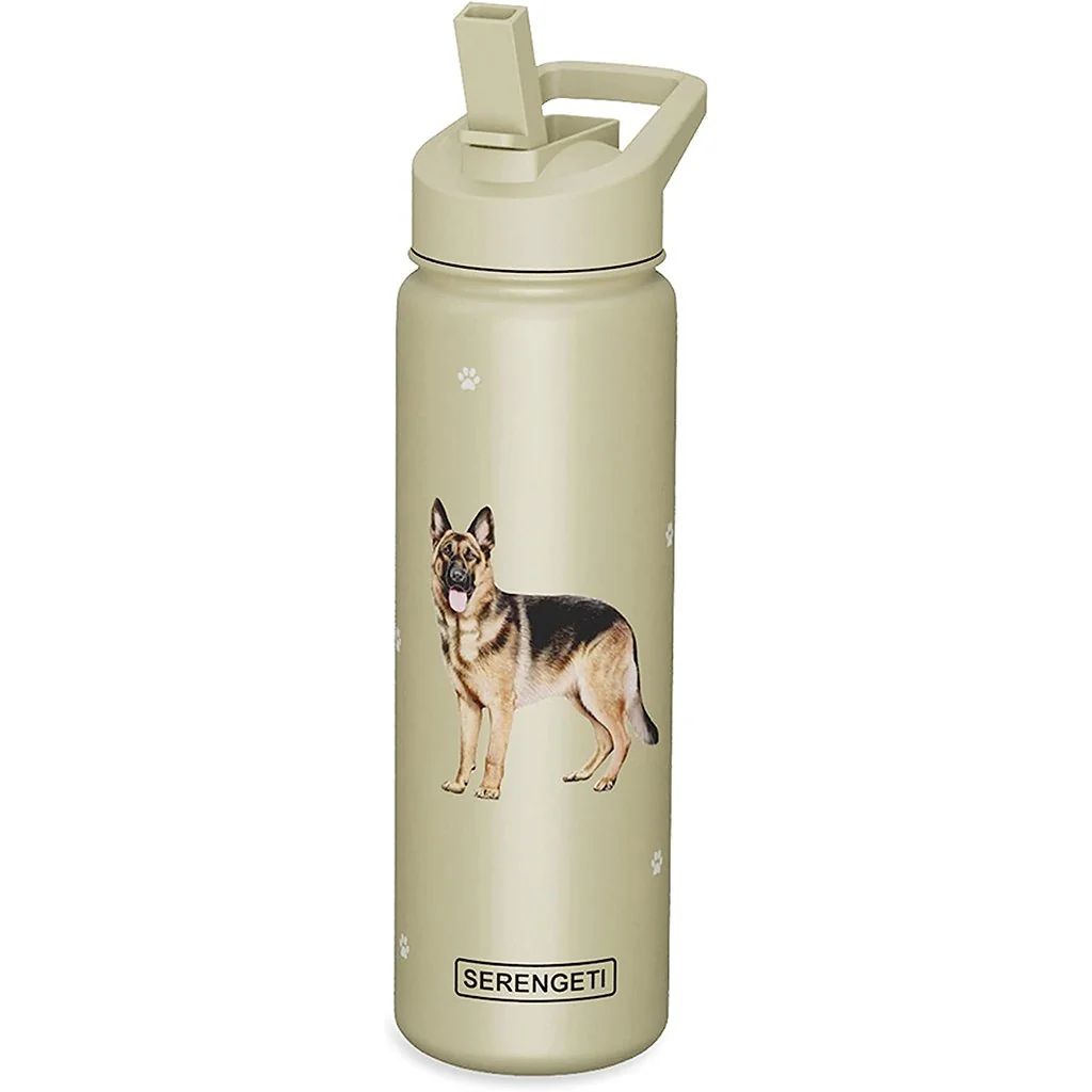 E & S Pets : Serengeti German Shepherd 24 oz Water Bottle