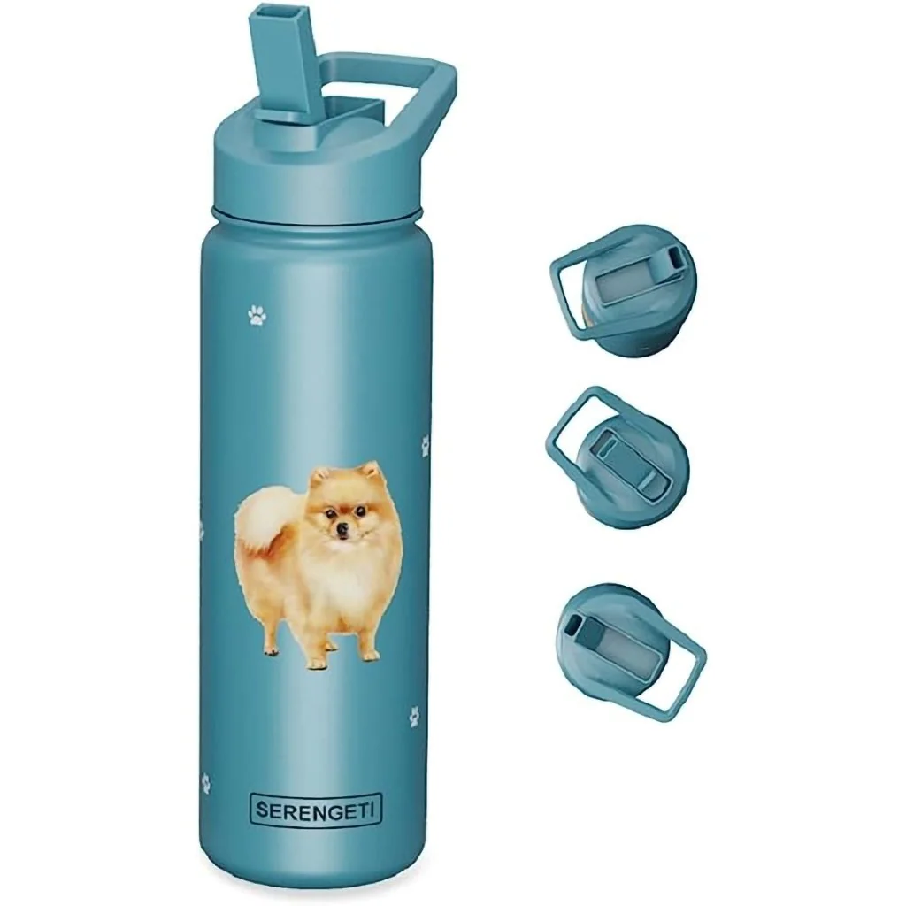 E & S Pets : Serengeti Pomeranian 24 oz Water Bottle - Image 2