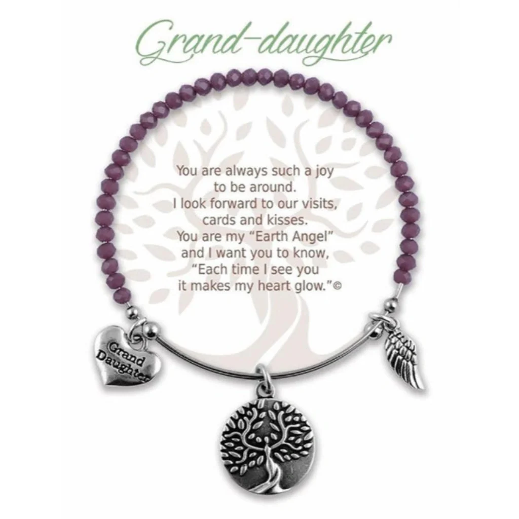 Earth Angel : Grand-Daughter Radiant Purple Stone Bracelet