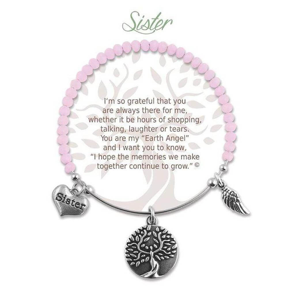 Earth Angel : Sister Radiant Pink Stone Bracelet