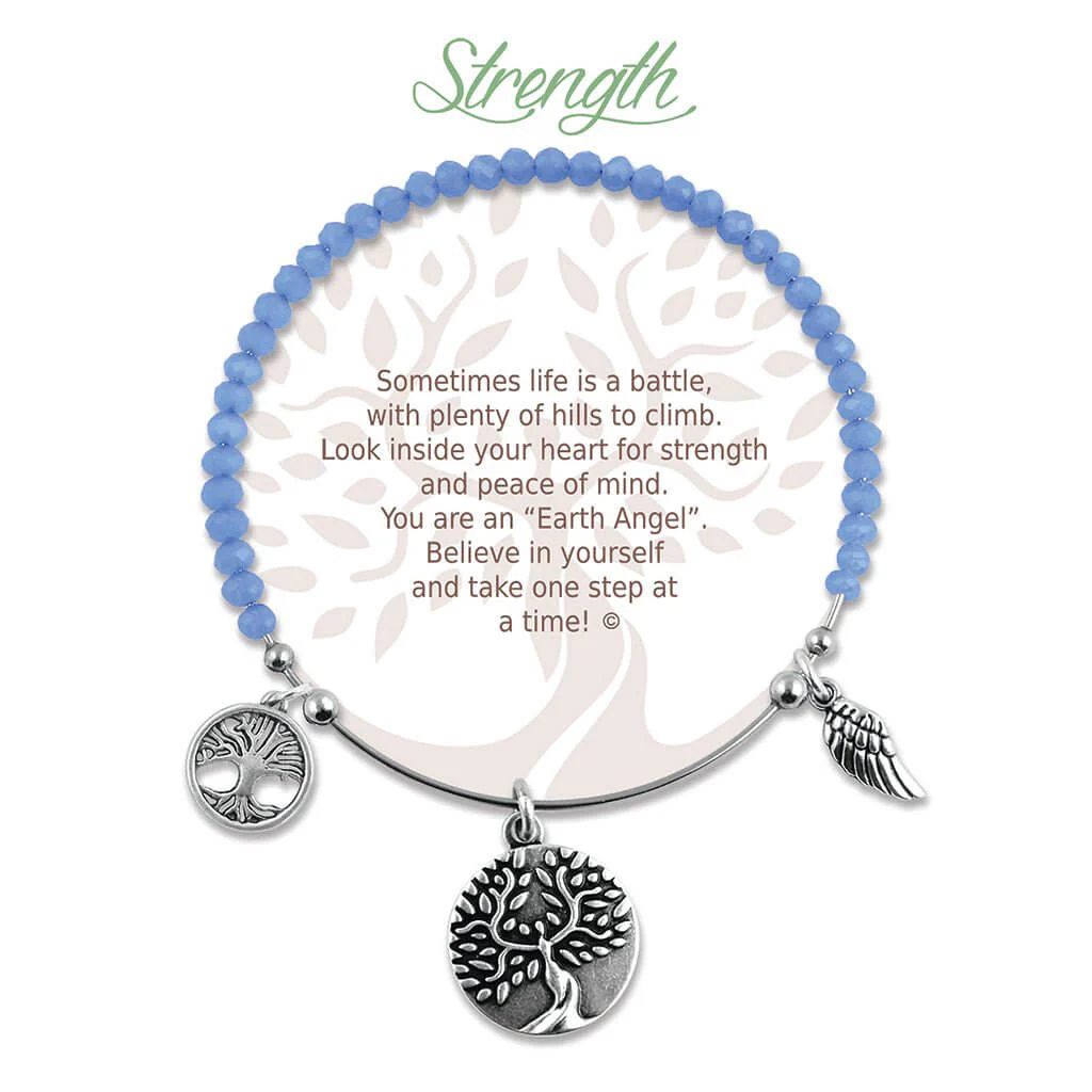 Earth Angel : Strength  Radiant Blue Stone Bracelet