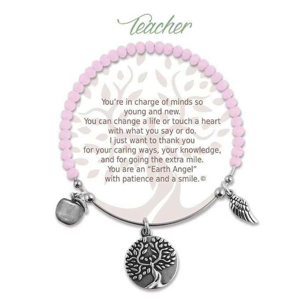 Earth Angel : Teacher Radiant Pink Stone Bracelet