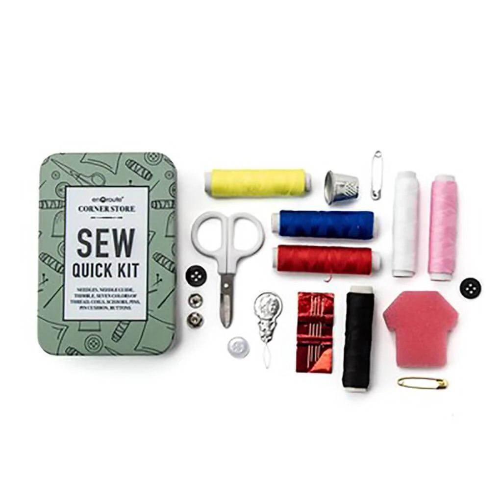 En Route Corner Store Sewing Kit with Tin